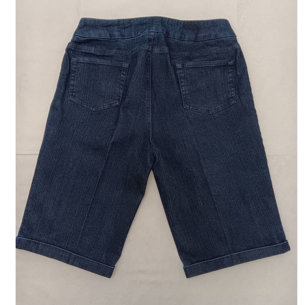Soft Surroundings Women's Pull On Shorts Lot of 4 Denim Red Black Size Small - Picture 4 of 14